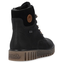 Botas pretas femininas impermeáveis ​​Rieker Y3433-00 preto 1