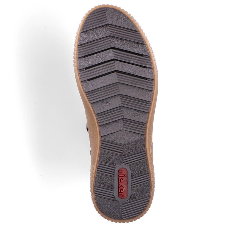 Botins femininos com isolamento, azul, Rieker Z6648-14 2 Botins femininos com isolamento, azul, Rieker Z6648-14 2