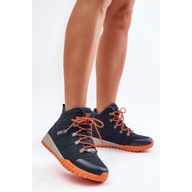 Calçados esportivos femininos Trappers Big Star KK274215 sistema de espuma viscoelástica azul marinho 2