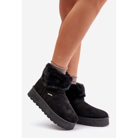 Botas de neve com plataforma e pele Big Star OO274A108 pretas preto 1