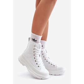 Tênis isolados de couro em plataforma enorme Big Star OO274A598 branco 1