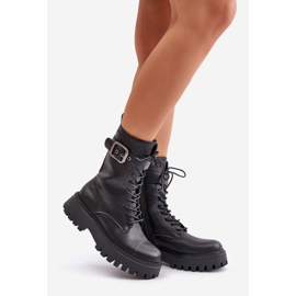 Botas de trabalho isoladas com fivela Big Star OO274137 pretas preto 1