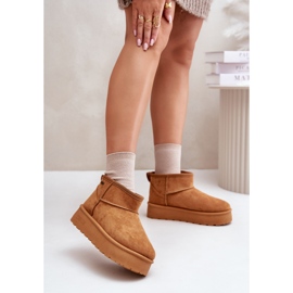 Botas de neve com plataforma baixa Big Star OO274A098 Camel castanho 2