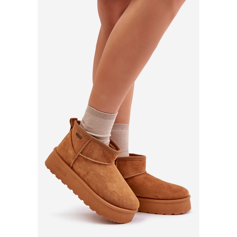 Botas de neve com plataforma baixa Big Star OO274A098 Camel castanho 1