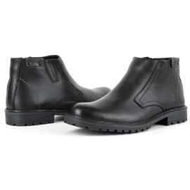 Olivier Botas masculinas isoladas com Lã 815, face preta preto 5