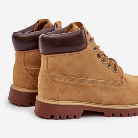 Botas masculinas com isolamento de camurça Big Star OO174136 HI-POLY System Camel marrom 2
