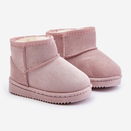 Botas de neve com isolamento infantil rosa Gooby 1