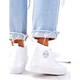 Tênis alto feminino Big Star GG274016 branco 1