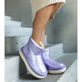 Botas de neve quentes roxas na plataforma Cores tolet 1