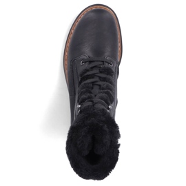 Bolsas femininas isoladas com pele, pretas Rieker 72625-00 preto 2