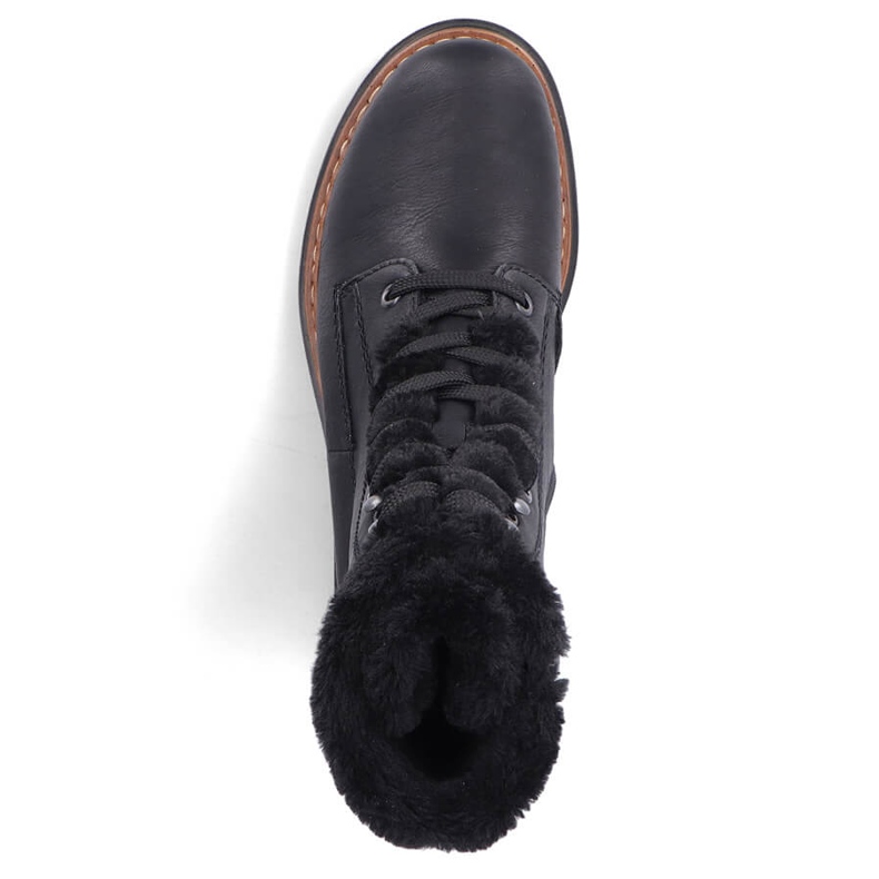 Bolsas femininas isoladas com pele, pretas Rieker 72625-00 preto 2