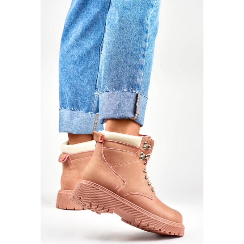 Botas femininas com isolamento rosa 9501-PA-P 1