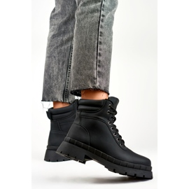 Botas femininas, levemente isoladas, pretas 8538A-B preto 2