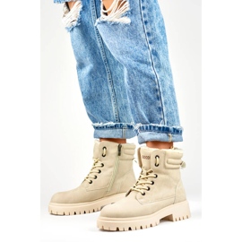 Botas femininas com isolamento, bege GD-TL51BE 2