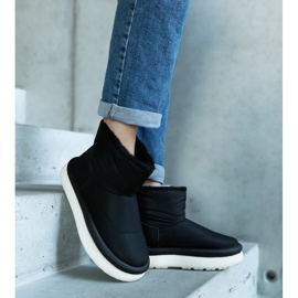 Botas pretas de neve quentes na plataforma Cores preto 2