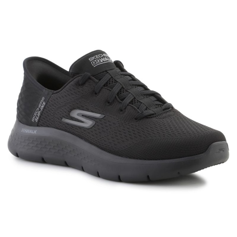 Sapatos Skechers Slip-Ins Go Walk Flex - Hands Up 216324-BB preto 1 Sapatos Skechers Slip-Ins Go Walk Flex - Hands Up 216324-BB preto 1