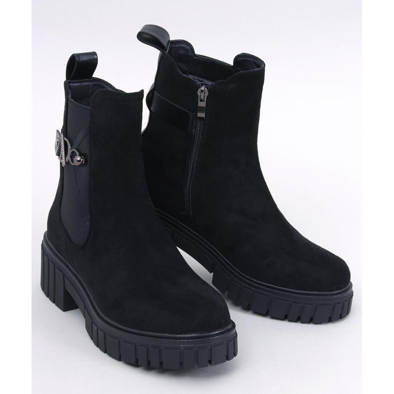 Errol Botas Chelsea com plataforma preta preto 1