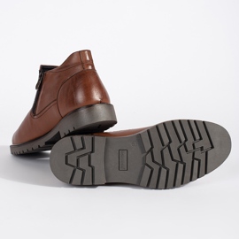 Botas de inverno masculinas marrons, isoladas castanho 1
