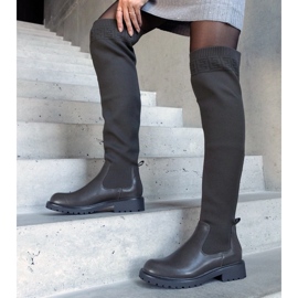 Botas longas verdes com parte superior flexível da Juanra 1