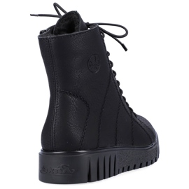 Botas femininas isoladas Rieker Y3420-00 pretas preto 2