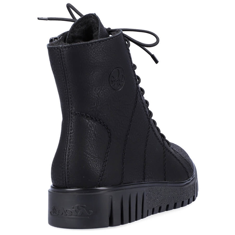 Botas femininas isoladas Rieker Y3420-00 pretas preto 2