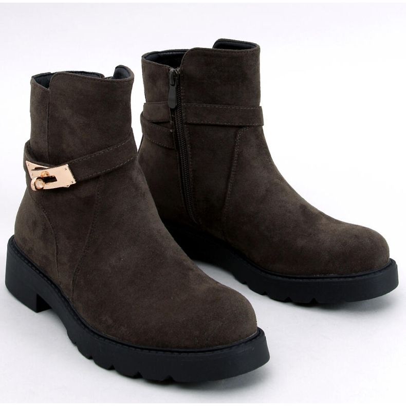 Drapers Botas rasas de camurça verde 1 Drapers Botas rasas de camurça verde 1