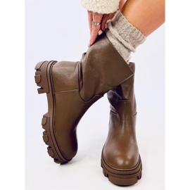 Botins de corte reto Bunton Brown castanho 1