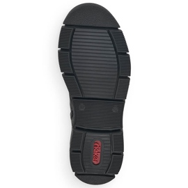 Botas confortáveis ​​impermeáveis ​​para mulheres pretas Rieker X3410-00 preto 2