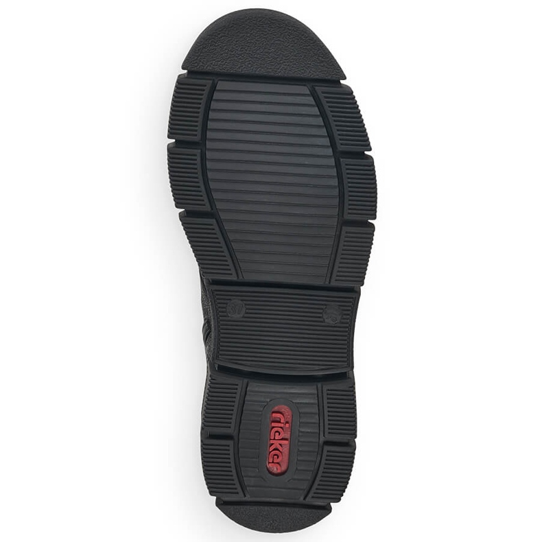 Botas confortáveis ​​impermeáveis ​​para mulheres pretas Rieker X3410-00 preto 2