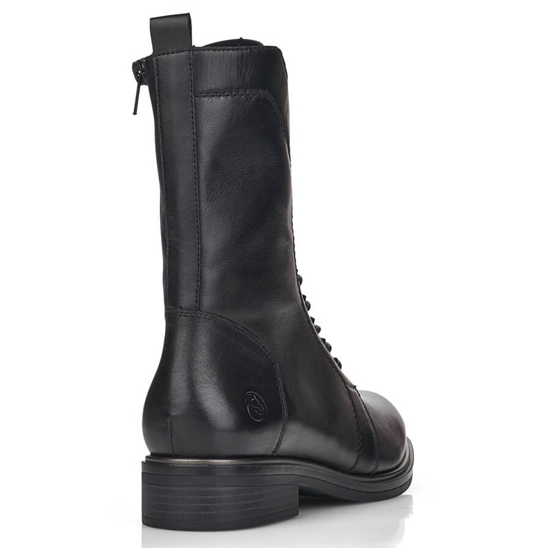 Botas femininas confortáveis ​​e isoladas em couro, pretas Remonte D8380-01 preto 1