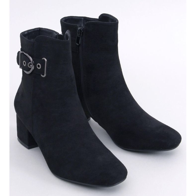 Lanne Botas pretas de salto baixo preto 1