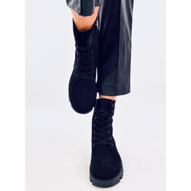 Bota de trabalho de camurça Pansy Black preto 1