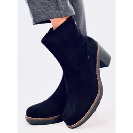 Botas de salto de borracha pretas Linzi preto 2