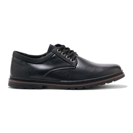Sapatos masculinos pretos com cadarço 1