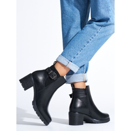 Botins femininos negros preto 2