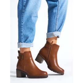 Botins femininos castanhos marrom 1