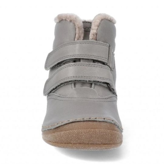 Botas Froddo com isolamento de inverno e velcro (G2110113-4) cinza 1
