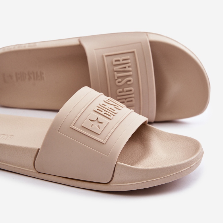 Chinelos femininos leves Big Star OO274035 bege 2
