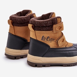 Botas de neve isoladas para meninos Lee Cooper LCJ-23-01-2059 Camelo castanho 2