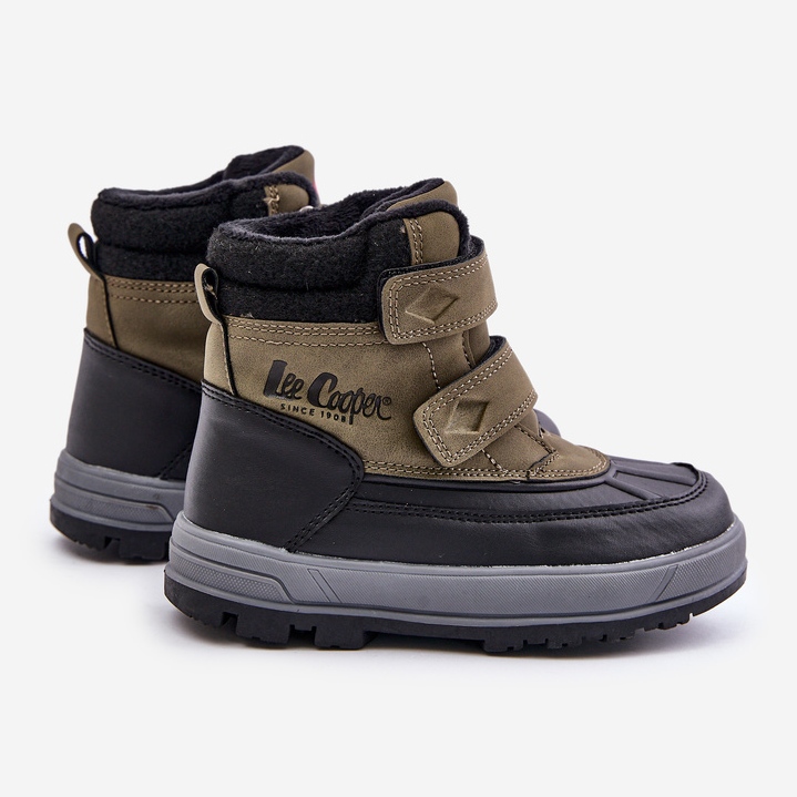 Botas de neve isoladas Lee Cooper para meninos LCJ-23-01-2058 verdes 2