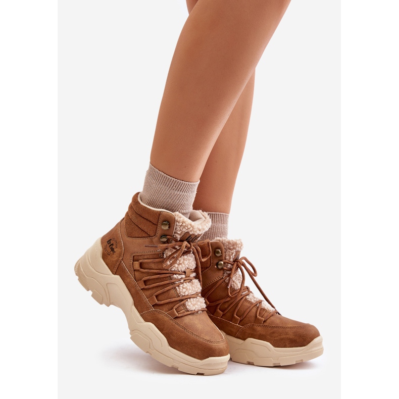 Botas isoladas femininas Lee Cooper LCJ-24-03-3061L marrom castanho 1