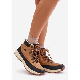 Botas de caminhada isoladas masculinas Lee Cooper LCJ-24-03-3035M marrom camelo castanho 1