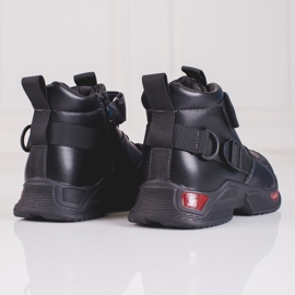 Botas de meninos negros preto 2