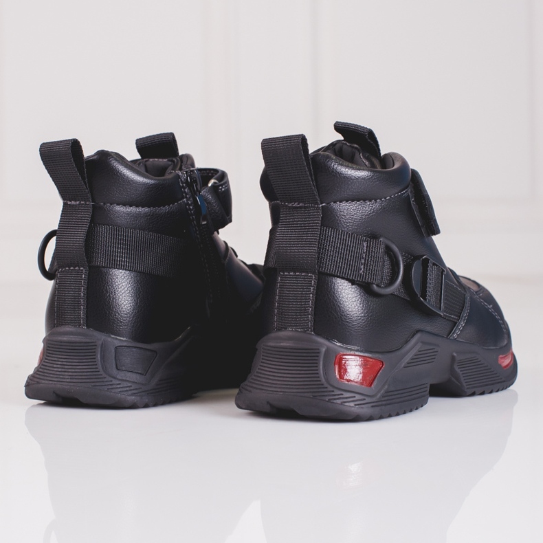 Botas de meninos negros preto 2
