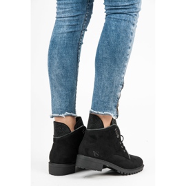 Vices Botas estilosas com cadarço preto 2 Vices Botas estilosas com cadarço preto 2