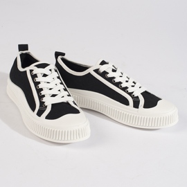 Tênis plataforma feminino preto 1