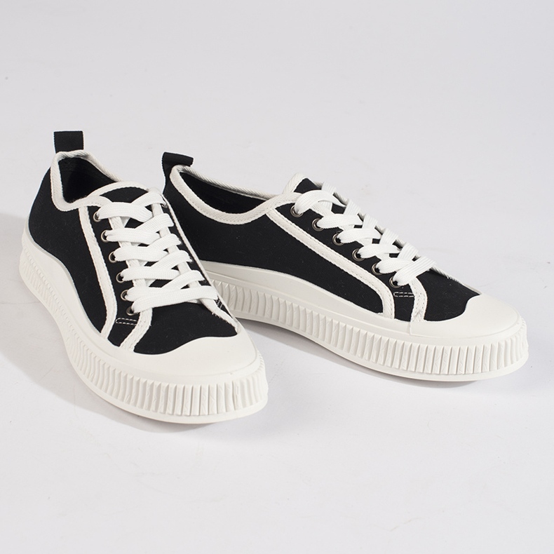 Tênis plataforma feminino preto 1