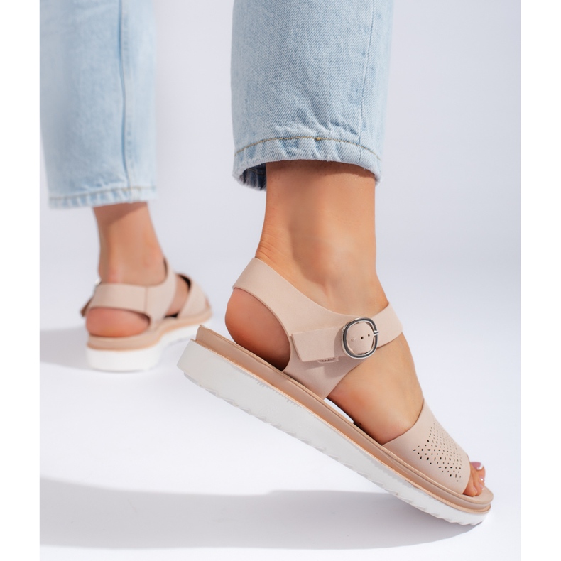 Sandália plataforma rosa claro, Sergio Leone 1