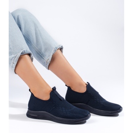 Calçado desportivo feminino azul marinho 1