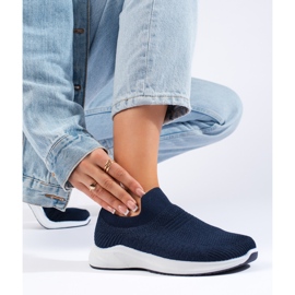 Calçado desportivo têxtil azul marinho 2